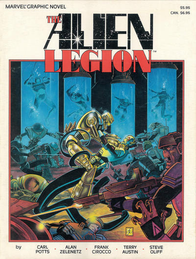 Cover for Marvel Graphic Novel: The Alien Legion -- A Grey Day to Die (Marvel, 1986 series) 