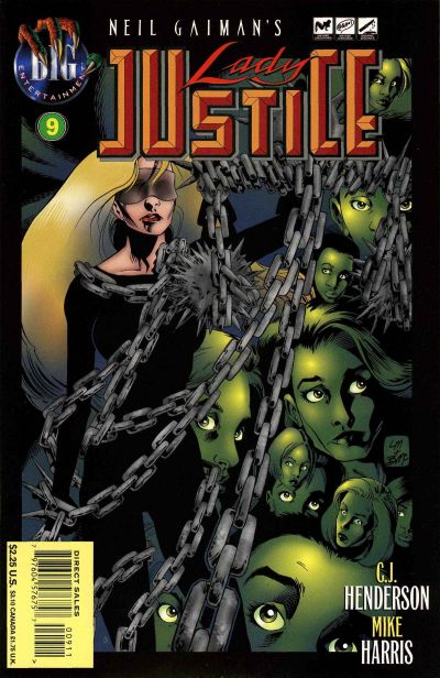 Cover for Neil Gaiman's Lady Justice (Big Entertainment, 1996 series) #9