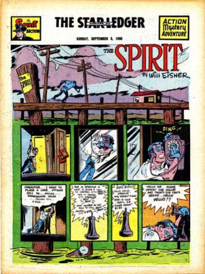 Cover for The Spirit (Register and Tribune Syndicate, 1940 series) #9/3/1950