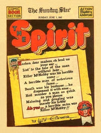 Cover Thumbnail for The Spirit (Register and Tribune Syndicate, 1940 series) #6/1/1941 [Washington DC Star edition]