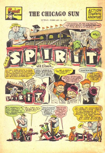 Cover for The Spirit (Register and Tribune Syndicate, 1940 series) #2/16/1947