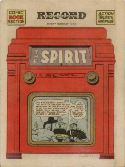 Cover for The Spirit (Register and Tribune Syndicate, 1940 series) #2/16/1941