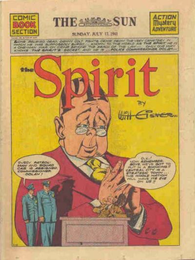 Cover for The Spirit (Register and Tribune Syndicate, 1940 series) #7/13/1941