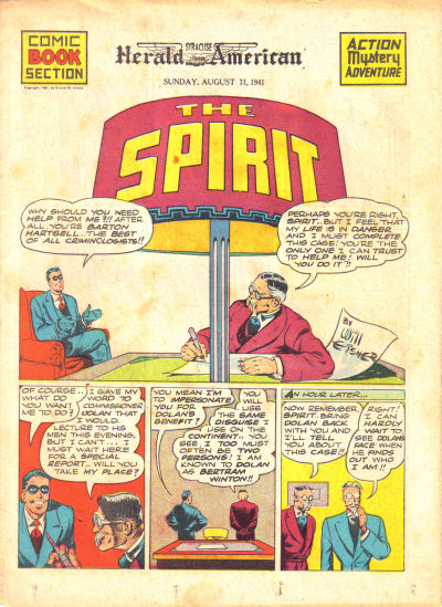 Cover for The Spirit (Register and Tribune Syndicate, 1940 series) #8/31/1941