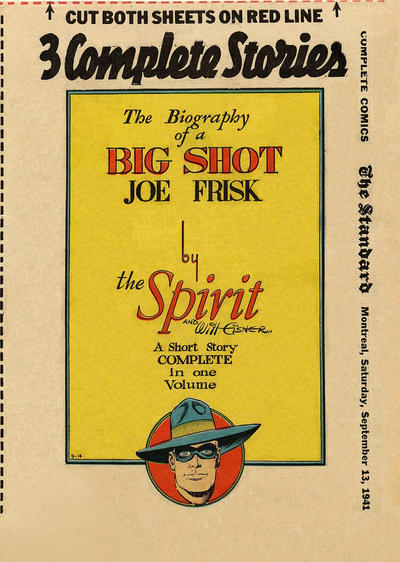 Cover for The Spirit (Register and Tribune Syndicate, 1940 series) #9/14/1941