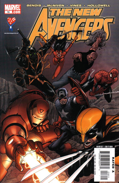 Cover for New Avengers (Marvel, 2005 series) #16