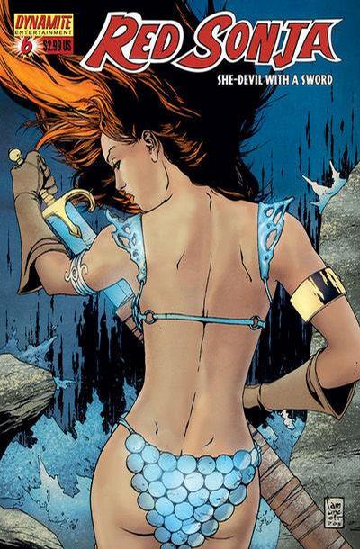 Cover for Red Sonja (Dynamite Entertainment, 2005 series) #6 [Giuseppe Camuncoli Retailer Incentive Cover (1 in 7)]