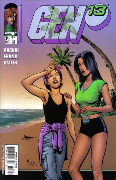 Cover for Gen 13 (Image, 1995 series) #34 [Frank Cover]