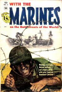 Cover Thumbnail for With the Marines on the Battlefronts of the World (Toby, 1953 series) #2