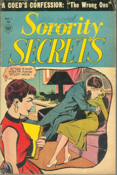 Cover for Sorority Secrets (Toby, 1954 series) #1