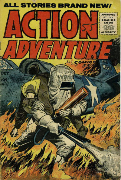 Cover for Action Adventure Comics (Stanley Morse, 1955 series) #4