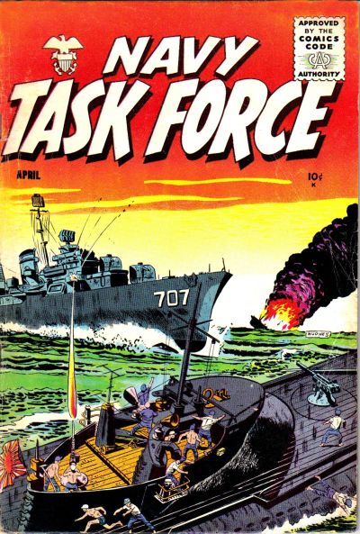 Cover for Navy Task Force (Stanley Morse, 1954 series) #8