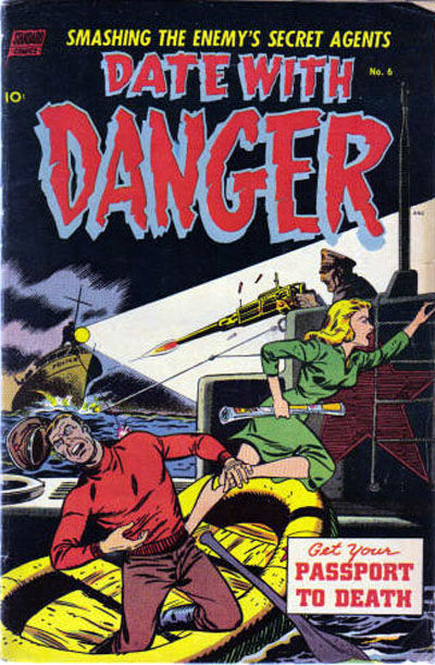 Cover for Date with Danger (Pines, 1952 series) #6