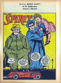 Cover Thumbnail for The Spirit (Register and Tribune Syndicate, 1940 series) #1/14/1945 [Mutual Benefit Society]