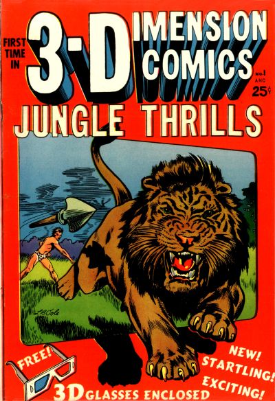 Cover for Jungle Thrills 3-D (Star Publications, 1953 series) #1
