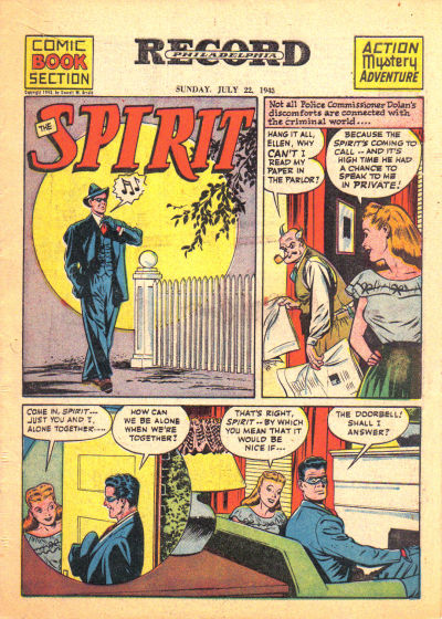 Cover for The Spirit (Register and Tribune Syndicate, 1940 series) #7/22/1945