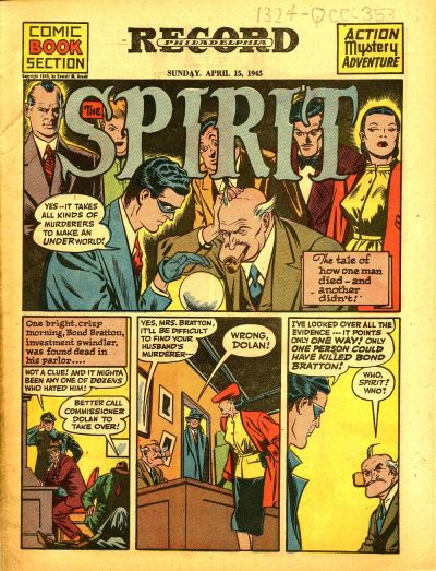 Cover for The Spirit (Register and Tribune Syndicate, 1940 series) #4/15/1945