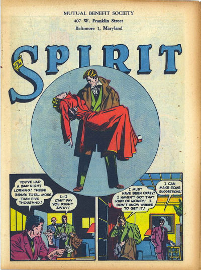 Cover for The Spirit (Register and Tribune Syndicate, 1940 series) #1/21/1945 [Mutual Benefit Society]
