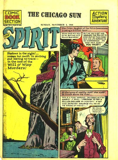 Cover for The Spirit (Register and Tribune Syndicate, 1940 series) #11/5/1944