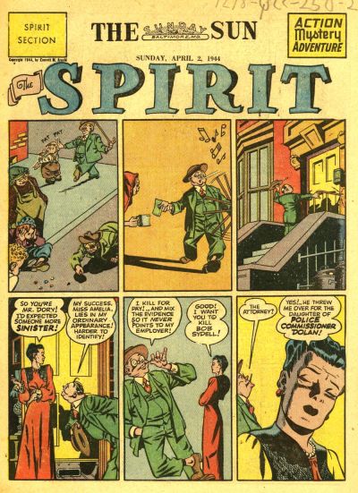 Cover for The Spirit (Register and Tribune Syndicate, 1940 series) #4/2/1944