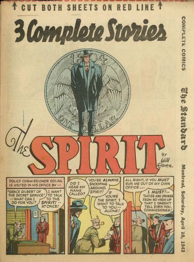Cover for The Spirit (Register and Tribune Syndicate, 1940 series) #4/11/1943