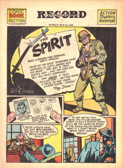 Cover for The Spirit (Register and Tribune Syndicate, 1940 series) #5/23/1943