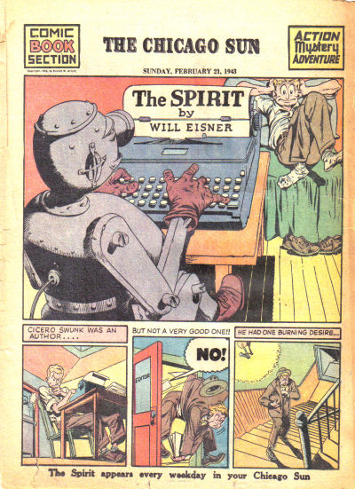 Cover for The Spirit (Register and Tribune Syndicate, 1940 series) #2/21/1943
