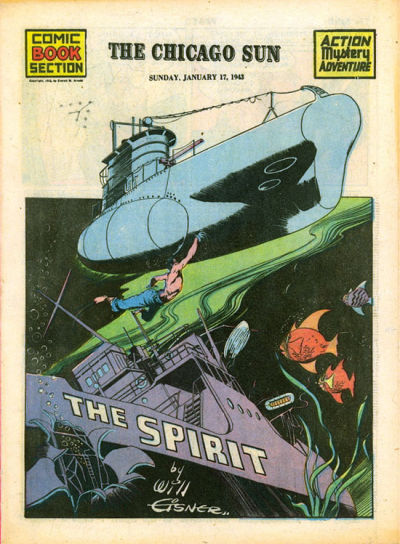 Cover for The Spirit (Register and Tribune Syndicate, 1940 series) #1/17/1943