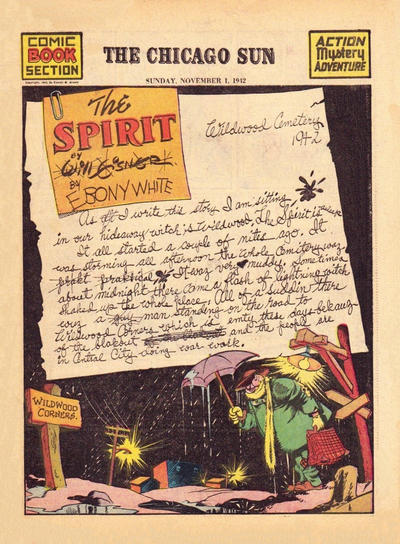 Cover for The Spirit (Register and Tribune Syndicate, 1940 series) #11/1/1942