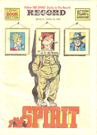 Cover for The Spirit (Register and Tribune Syndicate, 1940 series) #4/26/1942