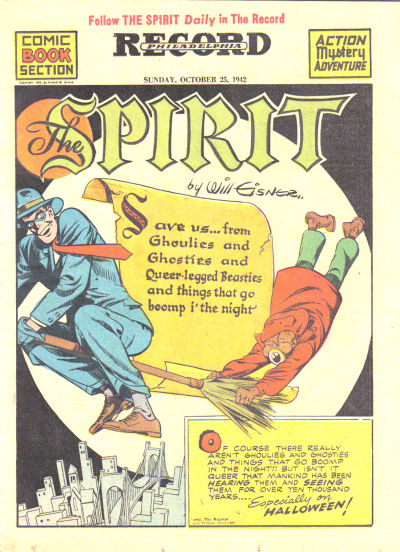Cover for The Spirit (Register and Tribune Syndicate, 1940 series) #10/25/1942