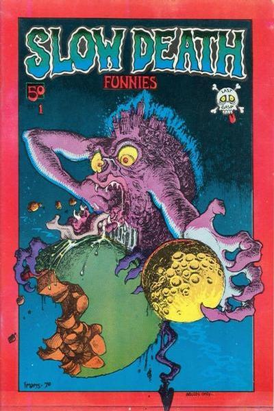 Cover for Slow Death Funnies (Last Gasp, 1970 series) #1 [First Printing Red Border]