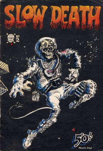 Cover for Slow Death (Last Gasp, 1970 series) #2 [2nd print white logo and price]