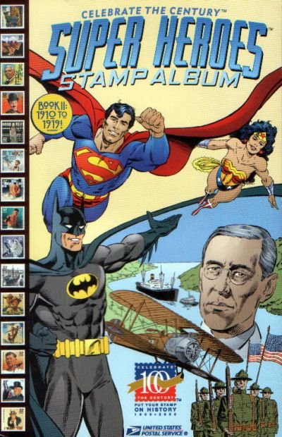 Cover for Celebrate the Century [Super Heroes Stamp Album] (DC / United States Postal Service, 1998 series) #2