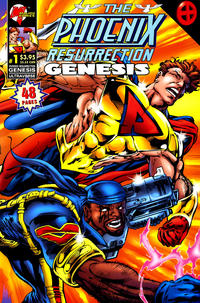 Cover Thumbnail for The Phoenix Resurrection: Genesis (Malibu, 1995 series) #1 [Direct Edition]
