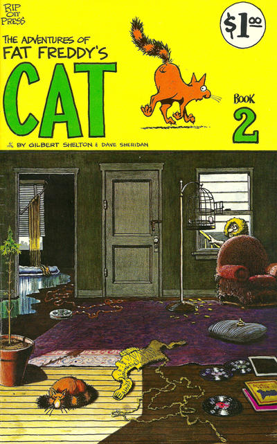 Cover for Fat Freddy's Cat (Rip Off Press, 1977 series) #2 [1.00 USD Fourth Printing]