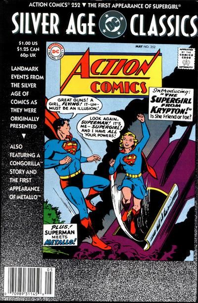 Cover for DC Silver Age Classics Action Comics 252 (DC, 1992 series) 