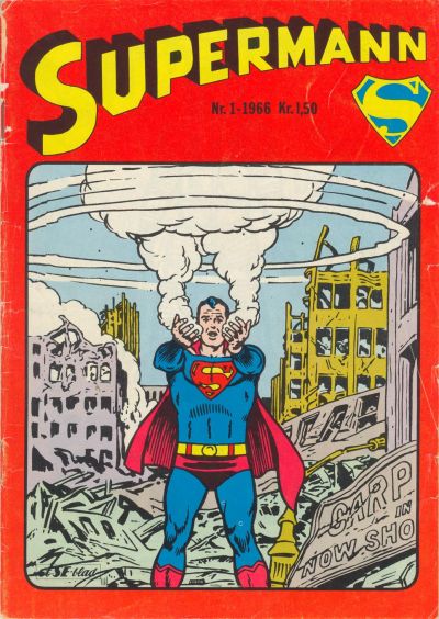 Cover for Supermann (Serieforlaget / Se-Bladene / Stabenfeldt, 1966 series) #1/1966