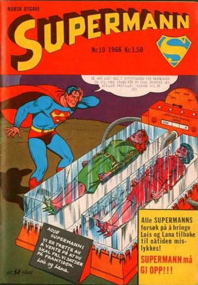 Cover for Supermann (Serieforlaget / Se-Bladene / Stabenfeldt, 1966 series) #10/1966