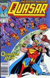 Cover for Quasar (Marvel, 1989 series) #4 [Newsstand]