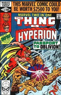 Cover for Marvel Two-in-One (Marvel, 1974 series) #67 [Direct]