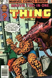 Cover for Marvel Two-in-One (Marvel, 1974 series) #70 [Newsstand]