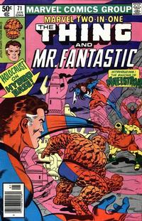 Cover for Marvel Two-in-One (Marvel, 1974 series) #71 [Newsstand]