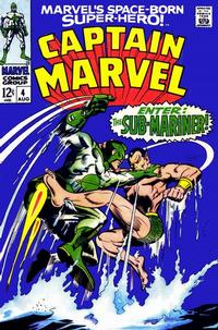 Cover for Marvel's Space-Born Superhero! Captain Marvel (Marvel, 1968 series) #4