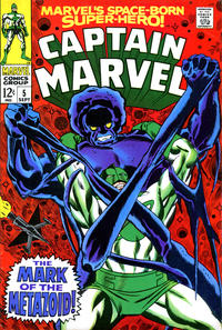 Cover Thumbnail for Marvel's Space-Born Superhero! Captain Marvel (Marvel, 1968 series) #5