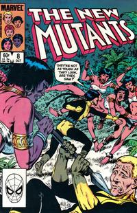 Cover Thumbnail for The New Mutants (Marvel, 1983 series) #8 [Direct]