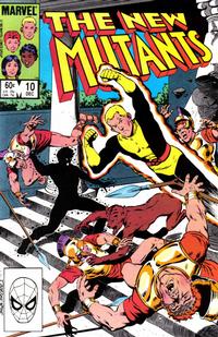Cover Thumbnail for The New Mutants (Marvel, 1983 series) #10 [Direct]