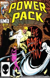 Cover for Power Pack (Marvel, 1984 series) #14 [Direct]