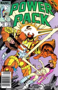Cover for Power Pack (Marvel, 1984 series) #18 [Newsstand]