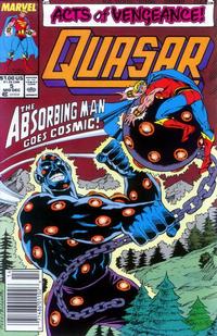 Cover Thumbnail for Quasar (Marvel, 1989 series) #5 [Newsstand]